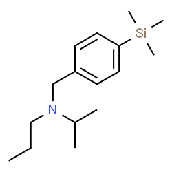 ChemSpider 2D Image | N-Isopropyl-N-[4-(trimethylsilyl)benzyl]-1-propanamine | C16H29NSi