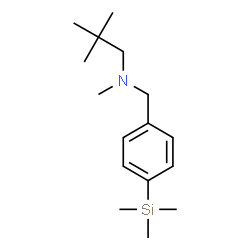ChemSpider 2D Image | N,2,2-Trimethyl-N-[4-(trimethylsilyl)benzyl]-1-propanamine | C16H29NSi