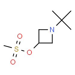 ChemSpider 2D Image | 1-tert-Butyl-3-azetidinyl methanesulfonate | C8H17NO3S