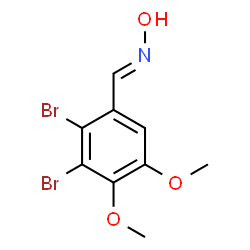 ChemSpider 2D Image | (E)-1-(2,3-Dibromo-4,5-dimethoxyphenyl)-N-hydroxymethanimine | C9H9Br2NO3
