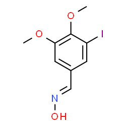 ChemSpider 2D Image | (E)-N-Hydroxy-1-(3-iodo-4,5-dimethoxyphenyl)methanimine | C9H10INO3