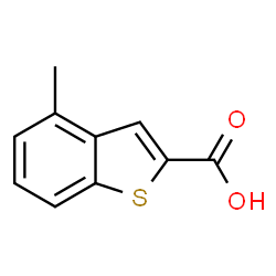ChemSpider 2D Image | 4-Methyl-1-benzothiophene-2-carboxylic acid | C10H8O2S