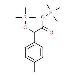 ChemSpider 2D Image | Trimethylsilyl (4-methylphenyl)[(trimethylsilyl)oxy]acetate  | C15H26O3Si2