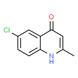 ChemSpider 2D Image | 6-chloro-2-methylquinolin-4-ol | C10H8ClNO