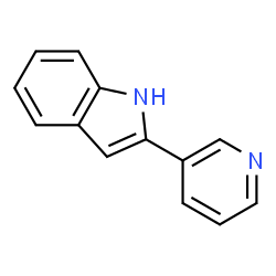 ChemSpider 2D Image | Indole, 2-(3-pyridyl)- | C13H10N2
