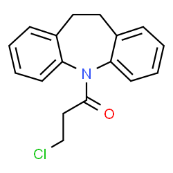 ChemSpider 2D Image | 5-(3-Chloropropanoyl)-10,11-dihydro-5H-dibenzo[b,f]azepine | C17H16ClNO