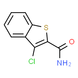 ChemSpider 2D Image | 3-Chloro-1-benzothiophene-2-carboxamide | C9H6ClNOS