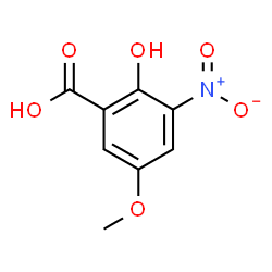 ChemSpider 2D Image | 2-Hydroxy-5-methoxy-3-nitrobenzoic acid | C8H7NO6