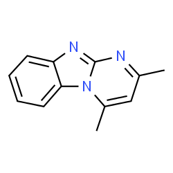 ChemSpider 2D Image | 2,4-Dimethylpyrimido[1,2-a]benzimidazole | C12H11N3