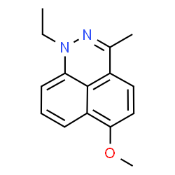 ChemSpider 2D Image | 1-Ethyl-6-methoxy-3-methyl-1H-benzo[de]cinnoline | C15H16N2O