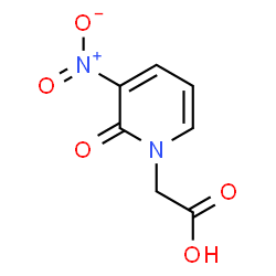 ChemSpider 2D Image | (3-Nitro-2-oxo-1(2H)-pyridinyl)acetic acid | C7H6N2O5