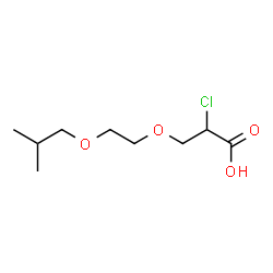 ChemSpider 2D Image | 2-Chloro-3-(2-isobutoxyethoxy)propanoic acid | C9H17ClO4