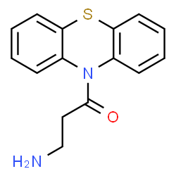ChemSpider 2D Image | 10H-Phenothiazine, 10-(3-aminopropionyl)- | C15H14N2OS
