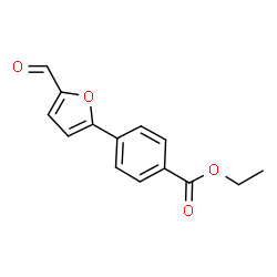 ChemSpider 2D Image | Ethyl 4-(5-formyl-2-furyl)benzoate | C14H12O4