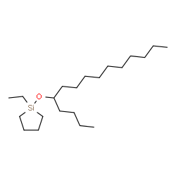 ChemSpider 2D Image | 1-Ethyl-1-(5-pentadecanyloxy)silolane | C21H44OSi