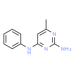 ChemSpider 2D Image | 2-Amino-4-anilino-6-methylpyrimidine | C11H12N4