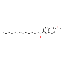 ChemSpider 2D Image | 1-(6-Methoxy-2-naphthyl)-1-tetradecanone | C25H36O2