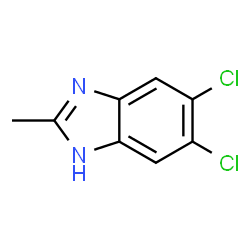 ChemSpider 2D Image | 5,6-DICHLORO-2-METHYLBENZIMIDAZOLE | C8H6Cl2N2