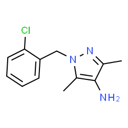 ChemSpider 2D Image | Pyrazol-4-amine, 1-(2-chlorobenzyl)-3,5-dimethyl- | C12H14ClN3