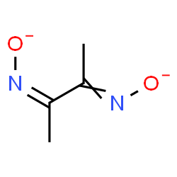 ChemSpider 2D Image | {(Z)-[3-(Oxidoimino)-2-butanylidene]amino}oxidanide | C4H6N2O2