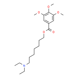 ChemSpider 2D Image | 7-(Diethylamino)heptyl 3,4,5-trimethoxybenzoate | C21H35NO5