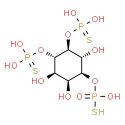 ChemSpider 2D Image | DL-Inositol 1,4,5-tris(phosphorothioate) | C6H15O12P3S3