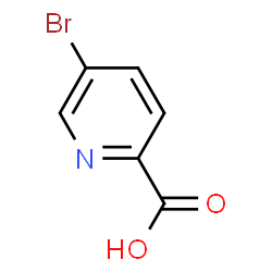 ChemSpider 2D Image | 5-Bromo-2-pyridinecarboxylic acid | C6H4BrNO2