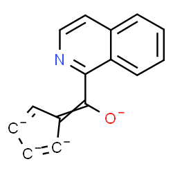 ChemSpider 2D Image | 2,4-Cyclopentadiene-2,3,4-triid-1-ylidene(1-isoquinolinyl)methanolate | C15H7NO