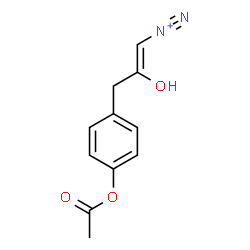 ChemSpider 2D Image | (1Z)-3-(4-Acetoxyphenyl)-2-hydroxy-1-propene-1-diazonium | C11H11N2O3