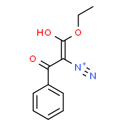 ChemSpider 2D Image | (1Z)-1-Ethoxy-1-hydroxy-3-oxo-3-phenyl-1-propene-2-diazonium | C11H11N2O3