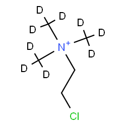 ChemSpider 2D Image | 2-Chloro-N,N,N-tris[(~2~H_3_)methyl]ethanaminium | C5H4D9ClN