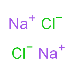 ChemSpider 2D Image | Sodium chloride (1:1) | Cl2Na2