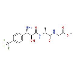ChemSpider 2D Image | METHYL N-{(2S,3R)-3-AMINO-2-HYDROXY-3-[4-(TRIFLUOROMETHYL)PHENYL]PROPANOYL}ALANYLGLYCINATE | C16H20F3N3O5