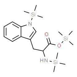 ChemSpider 2D Image | Trimethylsilyl N,1-bis(trimethylsilyl)tryptophanate | C20H36N2O2Si3