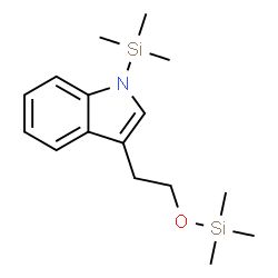 ChemSpider 2D Image | 1-(Trimethylsilyl)-3-(2-[(trimethylsilyl)oxy]ethyl)-1H-indole | C16H27NOSi2