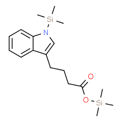 ChemSpider 2D Image | Trimethylsilyl 4-[1-(trimethylsilyl)-1H-indol-3-yl]butanoate | C18H29NO2Si2
