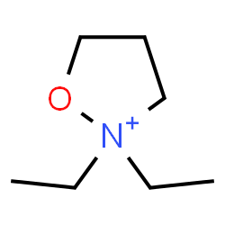 ChemSpider 2D Image | 2,2-Diethyl-1,2-oxazolidin-2-ium | C7H16NO