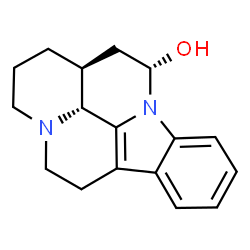ChemSpider 2D Image | (12S,13aS,13bR)-2,3,5,6,12,13,13a,13b-Octahydro-1H-indolo[3,2,1-de]pyrido[3,2,1-ij][1,5]naphthyridin-12-ol | C17H20N2O