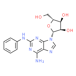 ChemSpider 2D Image | 2-Anilinoadenosine | C16H18N6O4
