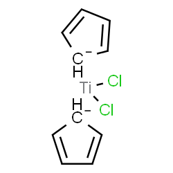 ChemSpider 2D Image | cyclopenta-1,3-diene;dichlorotitanium | C10H10Cl2Ti