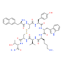 ChemSpider 2D Image | lanreotide | C54H69N11O10S2