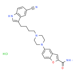 ChemSpider 2D Image | Vilazodone hydrochloride | C26H28ClN5O2