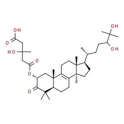 ChemSpider 2D Image | Clavaric acid | C36H58O8