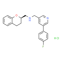 ChemSpider 2D Image | Sarizotan hydrochloride | C22H22ClFN2O