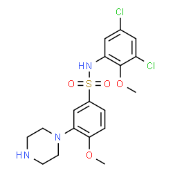 ChemSpider 2D Image | SB-399885 | C18H21Cl2N3O4S