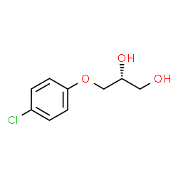 ChemSpider 2D Image | (R)-chlorphenesin | C9H11ClO3