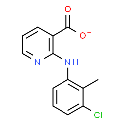 ChemSpider 2D Image | 2-[(3-Chloro-2-methylphenyl)amino]nicotinate | C13H10ClN2O2