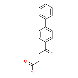 ChemSpider 2D Image | 4-(4-Biphenylyl)-4-oxobutanoate | C16H13O3