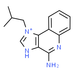 ChemSpider 2D Image | 4-Amino-1-isobutyl-3H-imidazo[4,5-c]quinolin-1-ium | C14H17N4