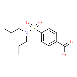 ChemSpider 2D Image | 4-(Dipropylsulfamoyl)benzoate | C13H18NO4S